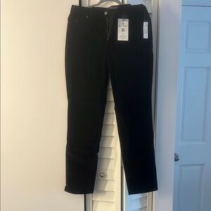 NWT GV Amanda Slim Black Corduroy Jeans with built in Slimming Panel.